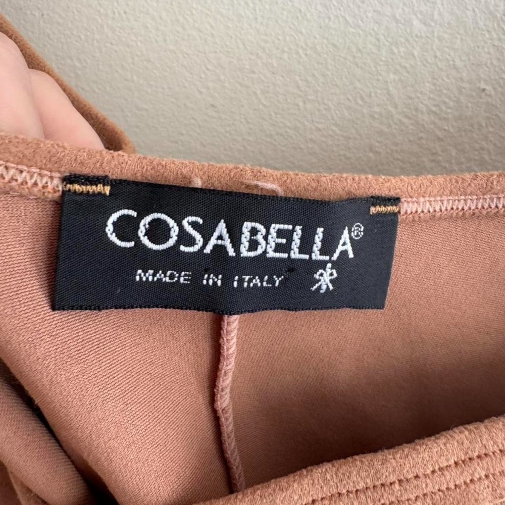 Vintage y2k Cosabella tank top faux suede western festival medium Italy - Picture 4 of 6